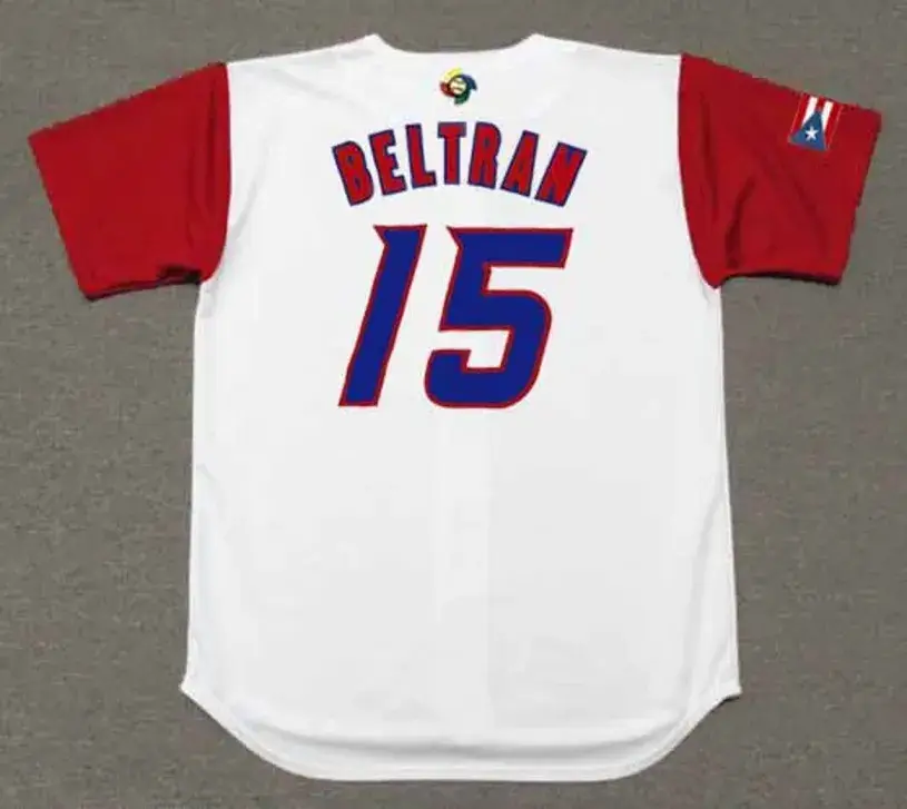 CARLOS BELTRAN Puerto Rico 2006 World Baseball Classic Throwback Jersey 