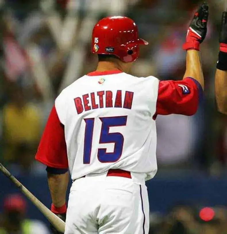 CARLOS BELTRAN Puerto Rico 2006 World Baseball Classic Throwback Jersey 