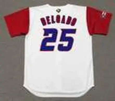 CARLOS DELGADO Puerto Rico 2006 World Baseball Classic Throwback Jersey 