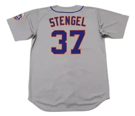 CASEY STENGEL New York Mets 1962 Away Majestic Baseball Throwback Jersey 