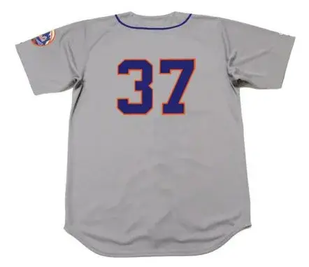 CASEY STENGEL New York Mets 1962 Away Majestic Baseball Throwback Jersey 