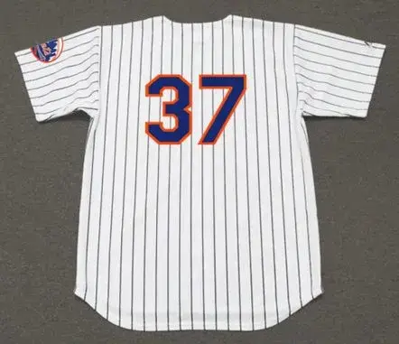 CASEY STENGEL New York Mets 1962 Home Majestic Baseball Throwback Jersey 