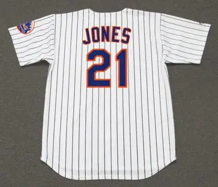 CLEON JONES New York Mets 1969 Home Majestic Throwback Baseball Jersey 