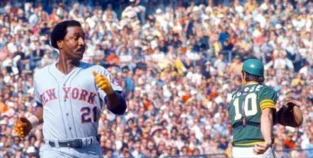 CLEON JONES New York Mets 1973 Away Majestic Throwback Baseball Jersey 