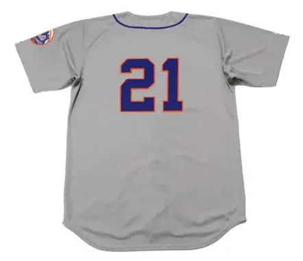 CLEON JONES New York Mets 1973 Away Majestic Throwback Baseball Jersey 