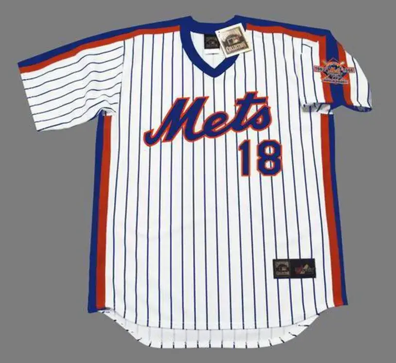 DARRYL STRAWBERRY New York Mets 1986 Majestic Cooperstown Home Baseball Jersey