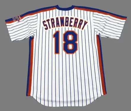 DARRYL STRAWBERRY New York Mets 1986 Majestic Cooperstown Home Baseball Jersey 