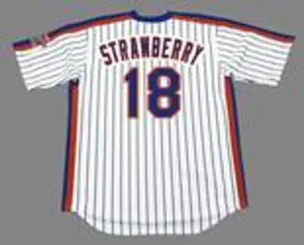 DARRYL STRAWBERRY New York Mets 1986 Majestic Cooperstown Home Baseball Jersey 