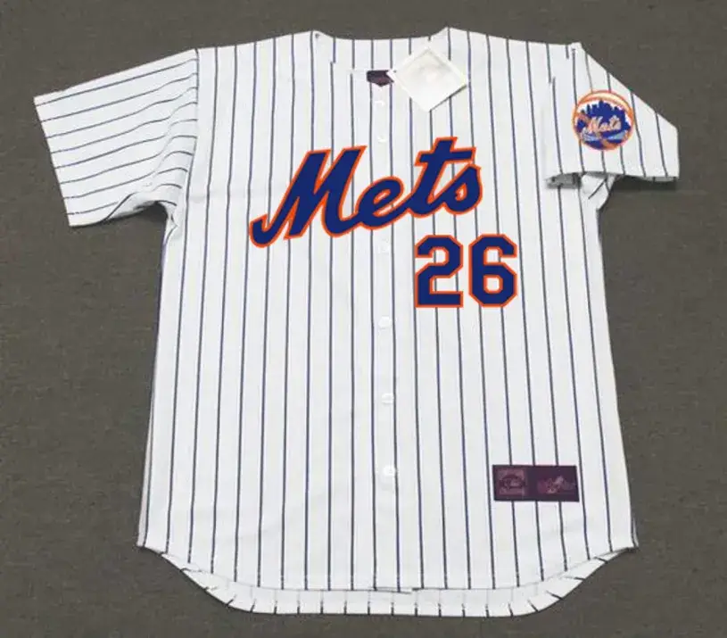 DAVE KINGMAN New York Mets 1975 Home Majestic Baseball Throwback Jersey