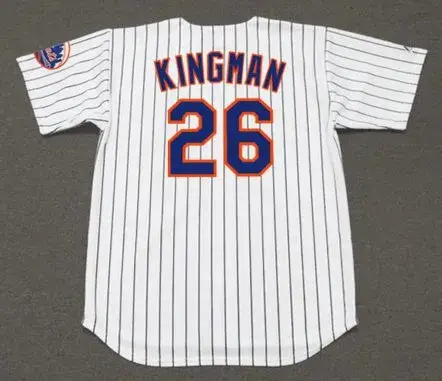 DAVE KINGMAN New York Mets 1975 Home Majestic Baseball Throwback Jersey 