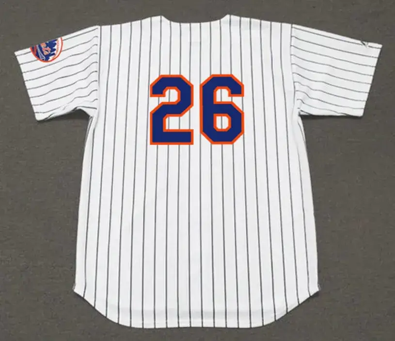 DAVE KINGMAN New York Mets 1975 Home Majestic Baseball Throwback Jersey 