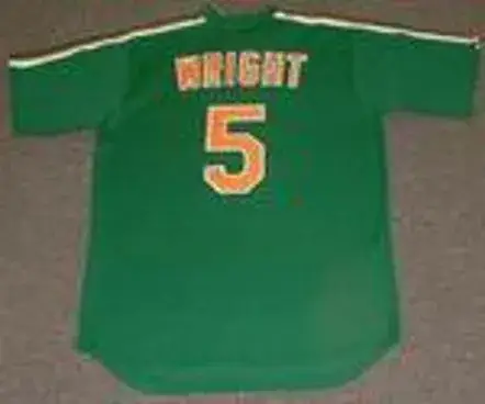 DAVID WRIGHT New York Mets 1980’s Majestic Cooperstown “St. Patty’s Day” Jersey 