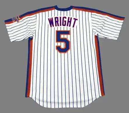 DAVID WRIGHT New York Mets 1986 Majestic Throwback Home Baseball Jersey 