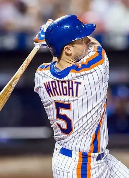 DAVID WRIGHT New York Mets 1986 Majestic Throwback Home Baseball Jersey 