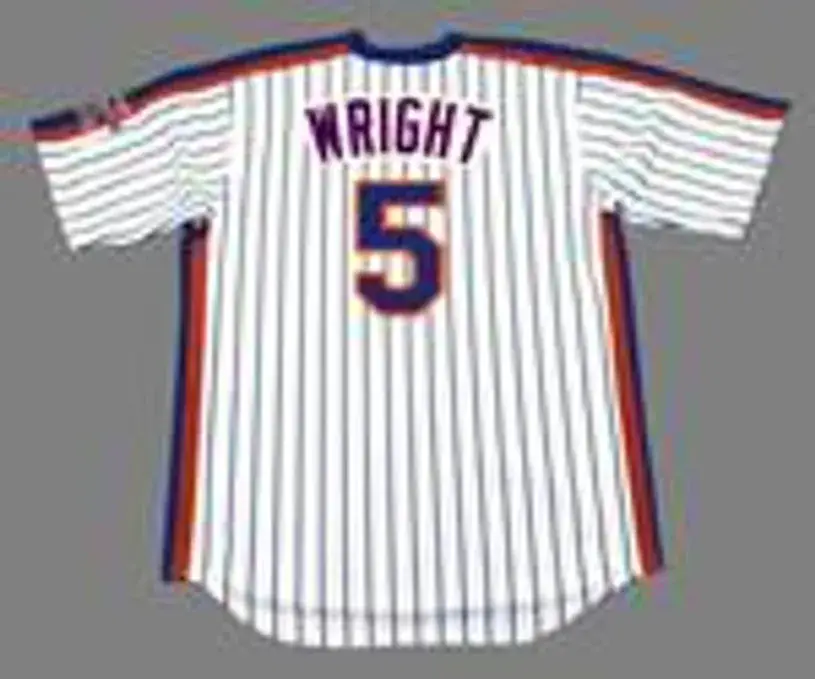 DAVID WRIGHT New York Mets 1986 Majestic Throwback Home Baseball Jersey 