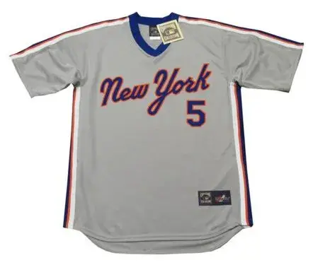 DAVID WRIGHT New York Mets 1987 Majestic Cooperstown Away Baseball Jersey
