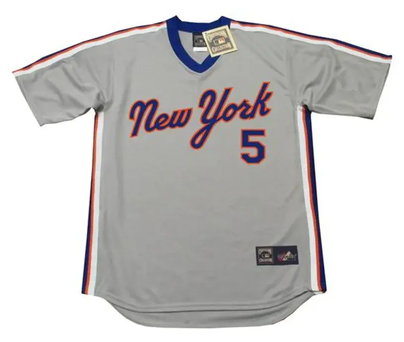 DAVID WRIGHT New York Mets 1987 Majestic Cooperstown Away Baseball Jersey