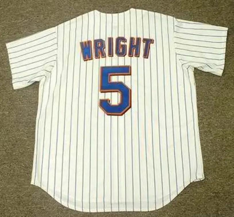 DAVID WRIGHT New York Mets 2008 Majestic Throwback Home Baseball Jersey 