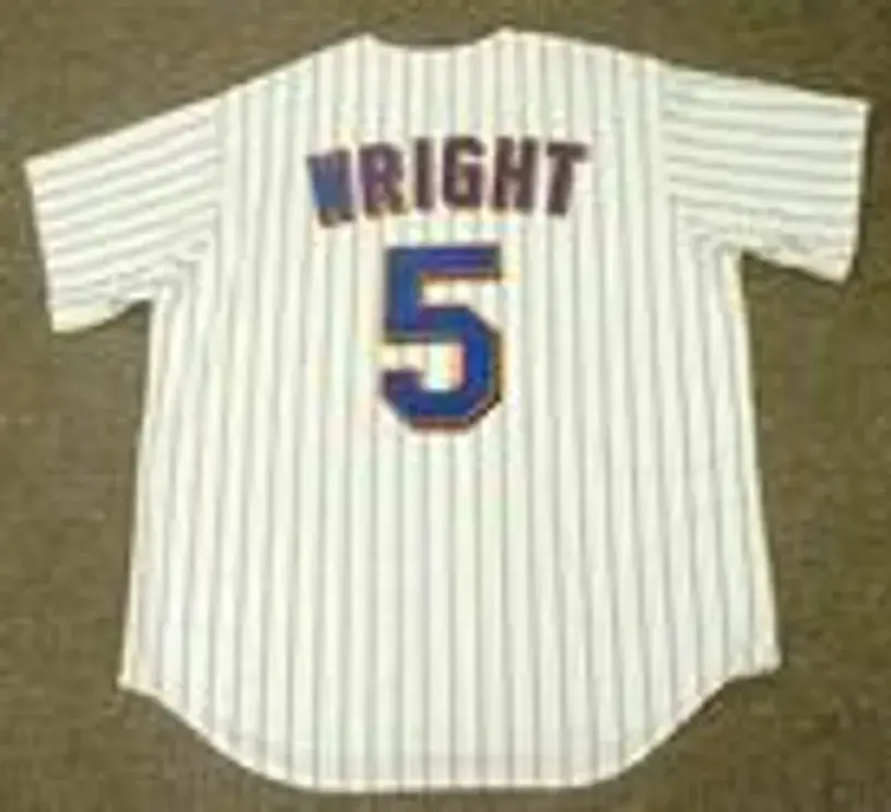 DAVID WRIGHT New York Mets 2008 Majestic Throwback Home Baseball Jersey 