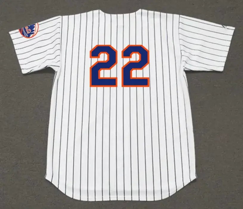 DON CLENDENON New York Mets 1969 Home Majestic Baseball Throwback Jersey 