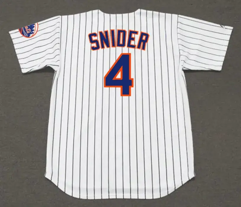 DUKE SNIDER New York Mets 1963 Home Majestic Baseball Throwback Jersey 