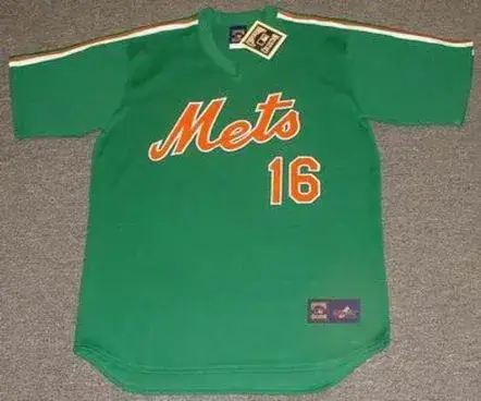 DWIGHT GOODEN New York Mets 1985 Majestic Cooperstown Throwback “St. Patty’s Day” Baseball Jersey