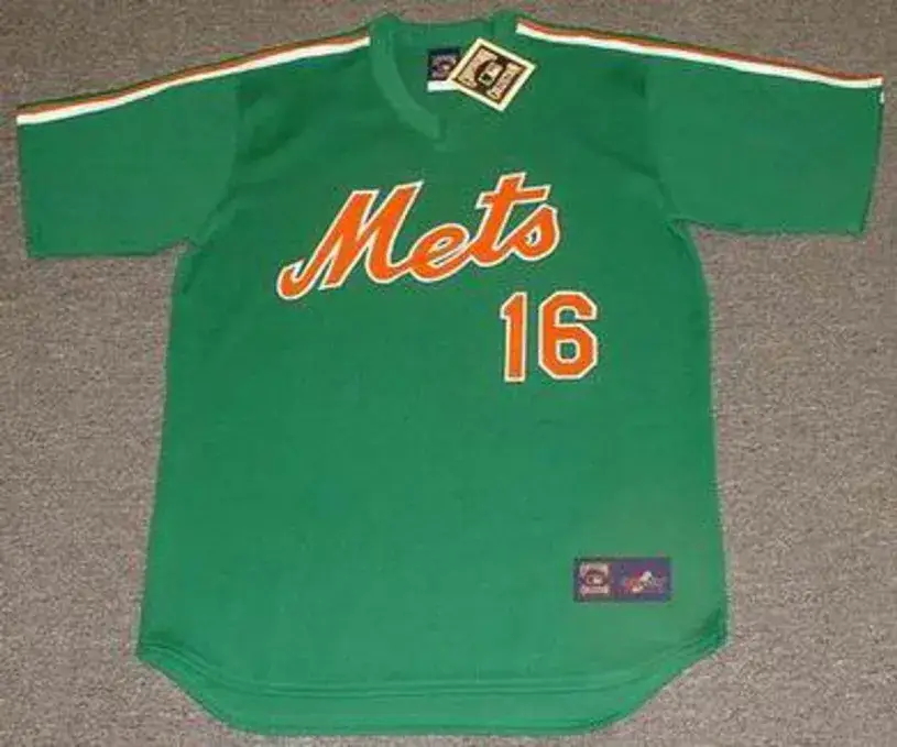 DWIGHT GOODEN New York Mets 1985 Majestic Cooperstown Throwback “St. Patty’s Day” Baseball Jersey