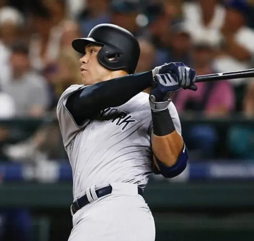 AARON JUDGE New York Yankees 2017 Away Majestic Baseball Jersey 
