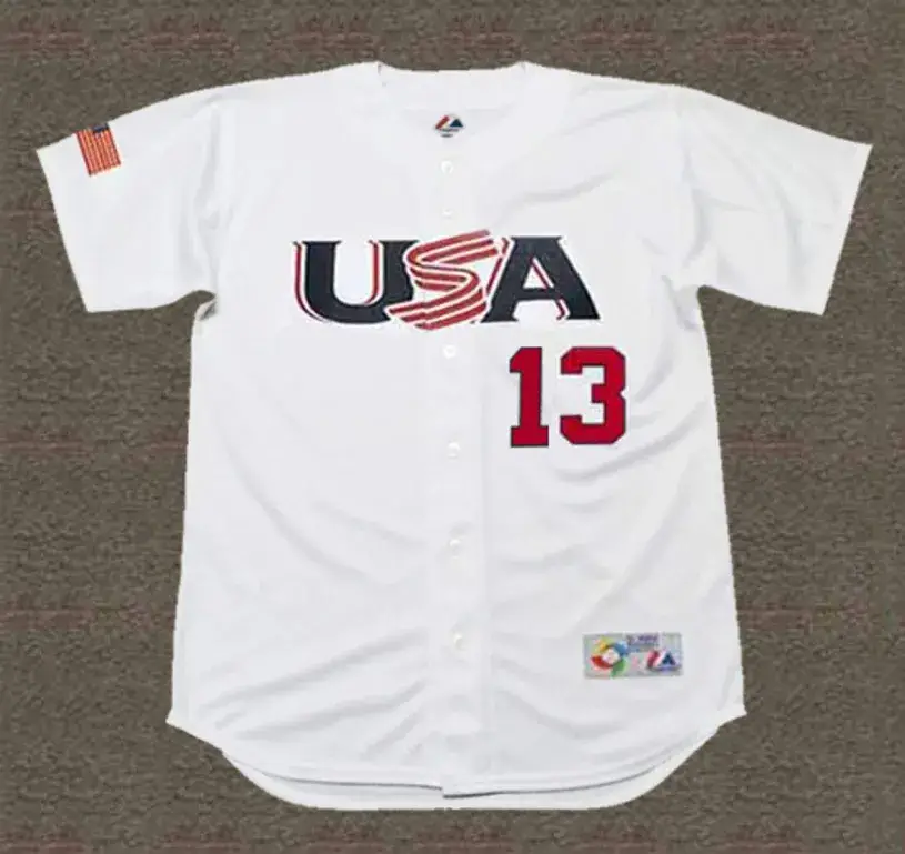 ALEX RODRIGUEZ USA 2006 World Baseball Classic Throwback Jersey