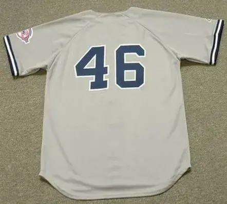 ANDY PETTITTE New York Yankees 2003 Away Majestic Throwback Baseball Jersey 