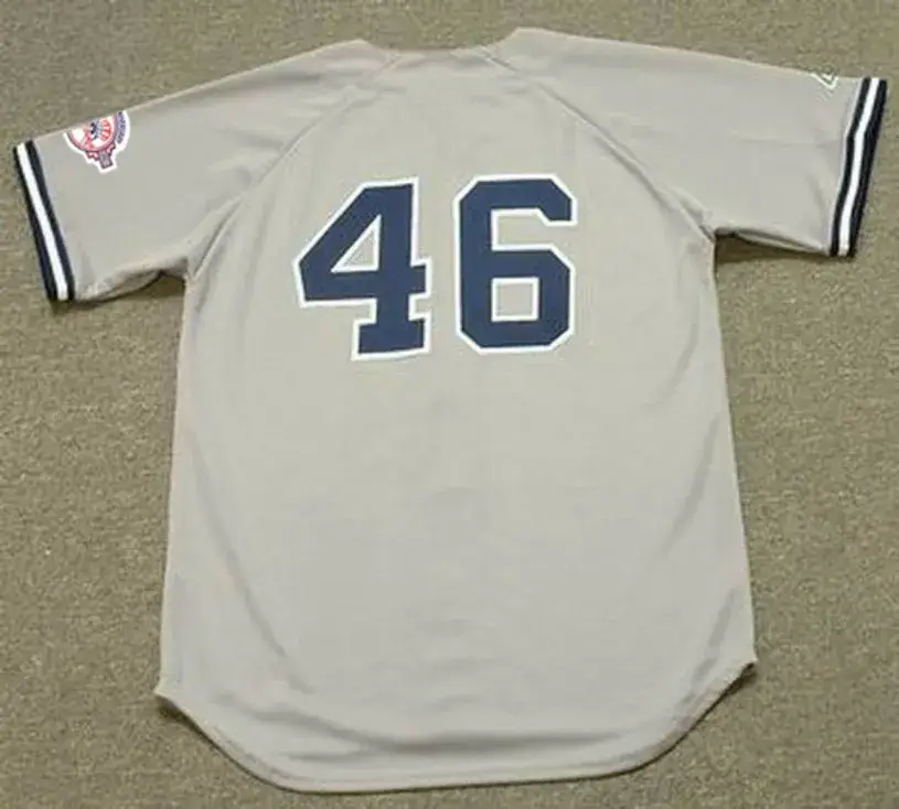 ANDY PETTITTE New York Yankees 2003 Away Majestic Throwback Baseball Jersey 