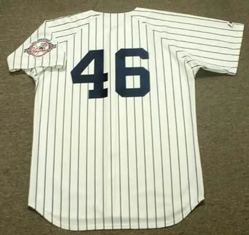 ANDY PETTITTE New York Yankees 2003 Home Majestic Throwback Baseball Jersey 