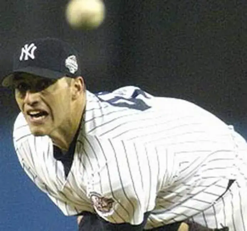 ANDY PETTITTE New York Yankees 2003 Home Majestic Throwback Baseball Jersey 