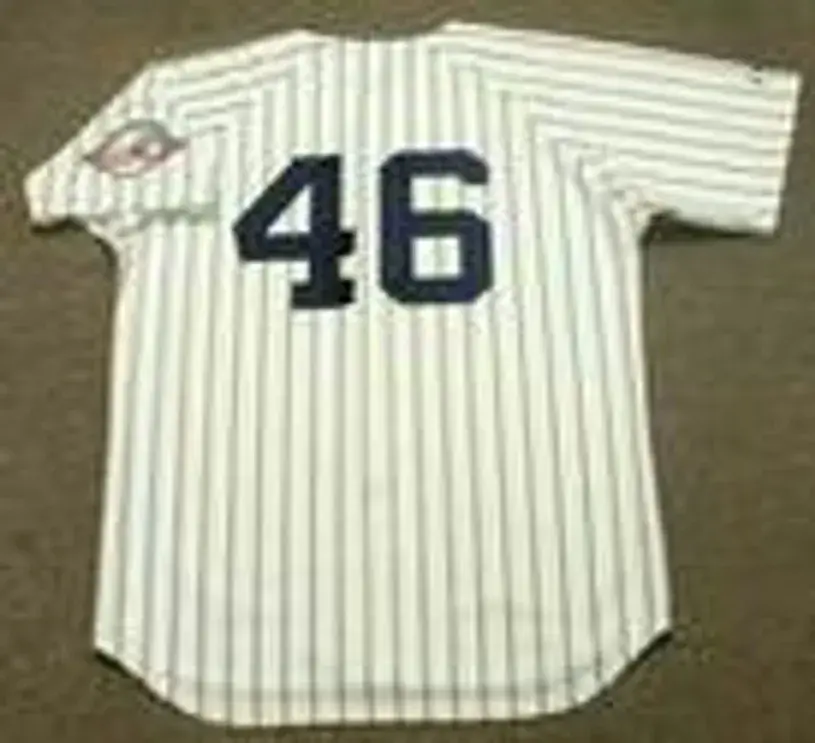 ANDY PETTITTE New York Yankees 2003 Home Majestic Throwback Baseball Jersey 