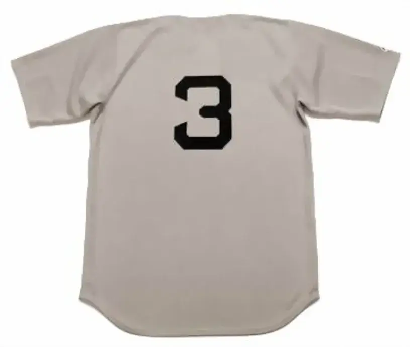 BABE RUTH New York Yankees 1929 Away Majestic Throwback Baseball Jersey