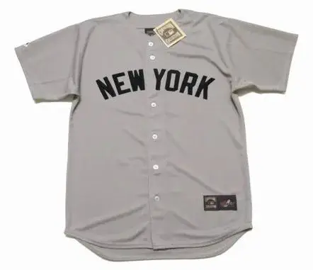 BABE RUTH New York Yankees 1934 Away Majestic Throwback Baseball Jersey