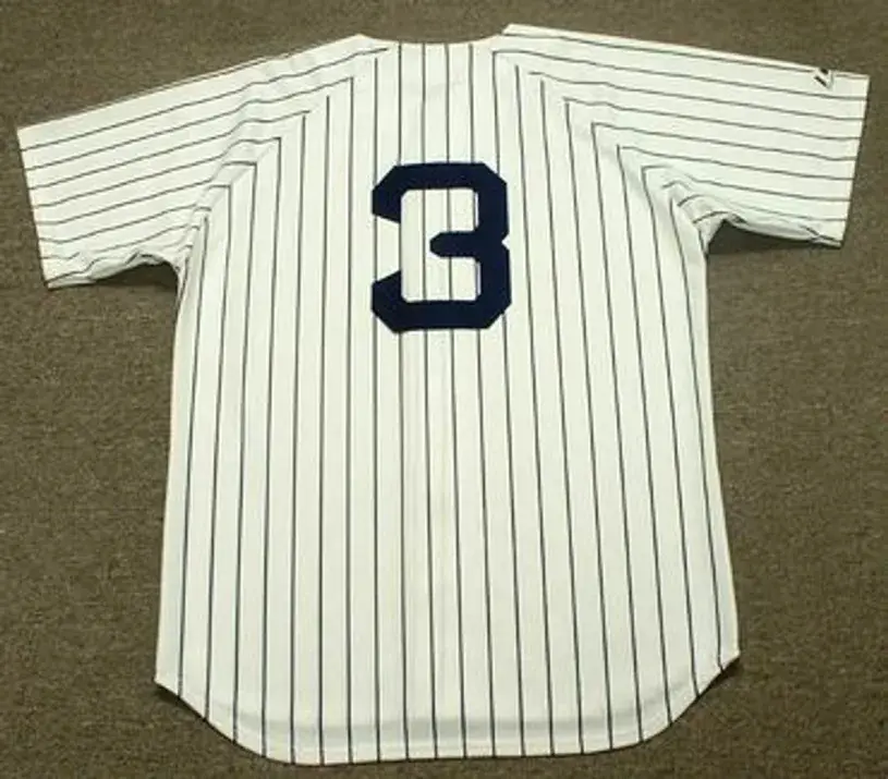 BABE RUTH New York Yankees Home Majestic Throwback Baseball Jersey 