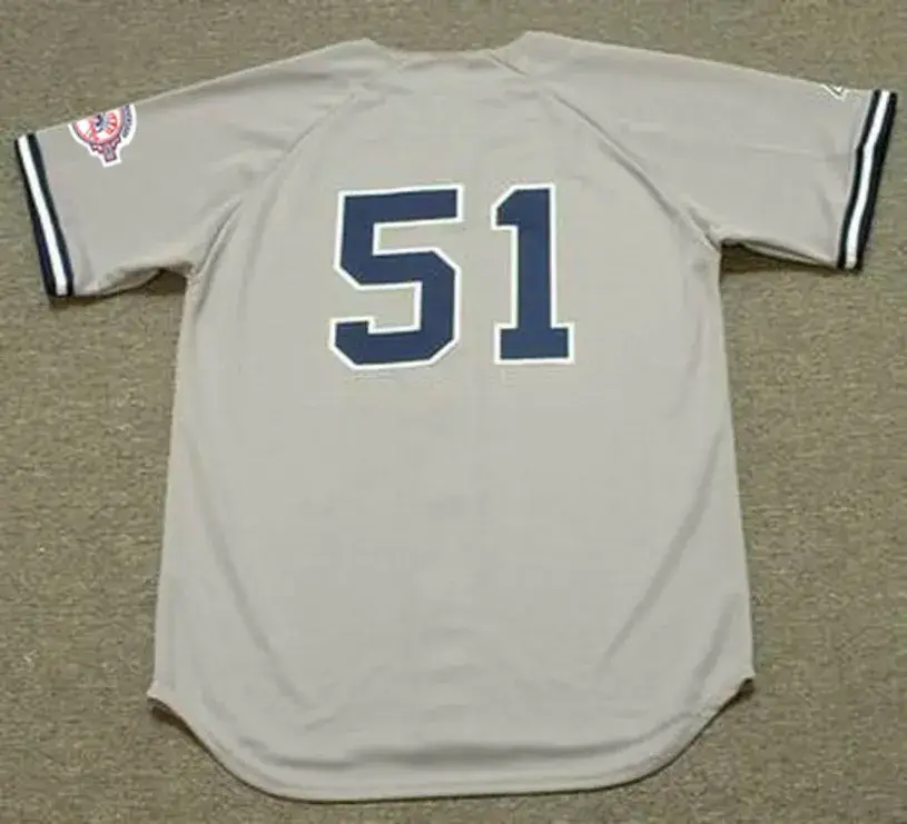 BERNIE WILLIAMS New York Yankees 2003 Away Majestic Throwback Baseball Jersey 