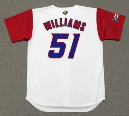 BERNIE WILLIAMS Puerto Rico 2006 World Baseball Classic Throwback Jersey 