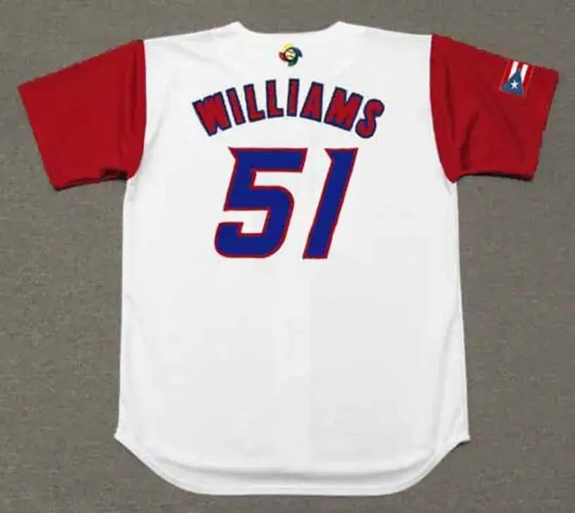 BERNIE WILLIAMS Puerto Rico 2006 World Baseball Classic Throwback Jersey 