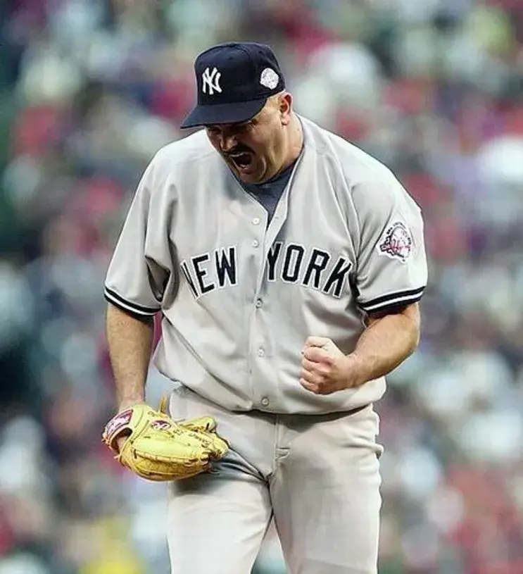DAVID WELLS New York Yankees 2003 Majestic Throwback Away Baseball Jersey 