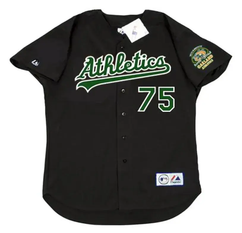BARRY ZITO Oakland Athletics 2000 Majestic Throwback Baseball Jersey