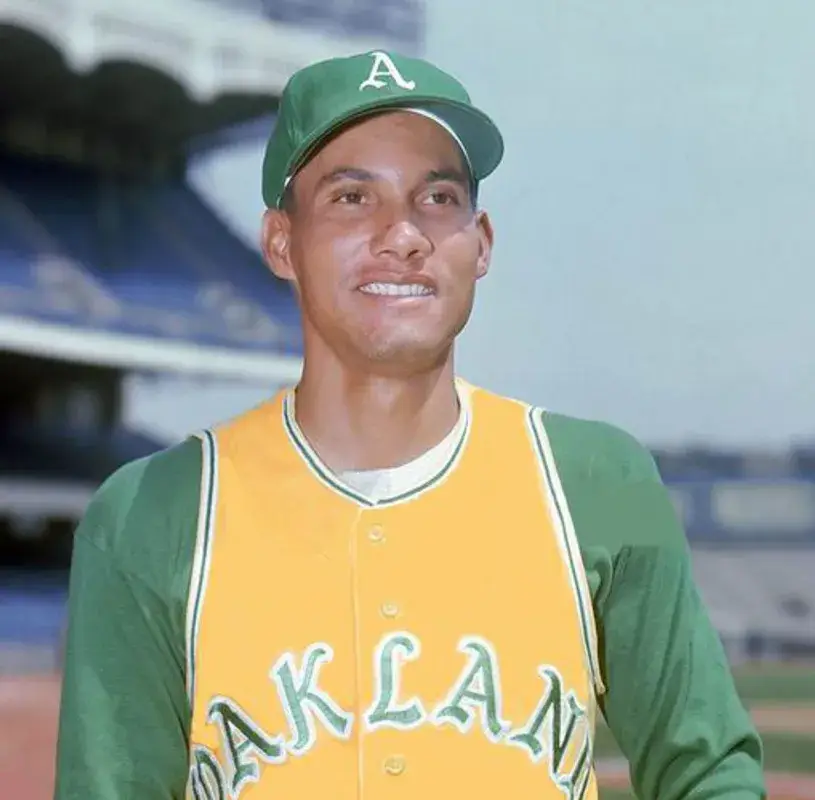 BERT CAMPANERIS Oakland Athletics 1968 Majestic Cooperstown Throwback Jersey 