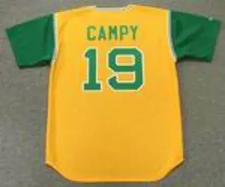 BERT CAMPANERIS Oakland Athletics 1969 Majestic Baseball Throwback Jersey 