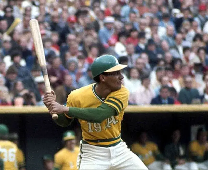 BERT CAMPANERIS Oakland Athletics 1972 Majestic Throwback Baseball Jersey 