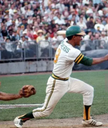 BERT CAMPANERIS Oakland Athletics 1973 Home Majestic Throwback Baseball Jersey 