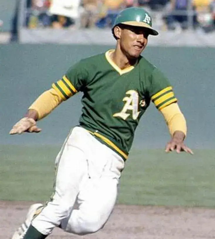BERT CAMPANERIS Oakland Athletics 1973 Majestic Cooperstown Away Baseball Jersey 