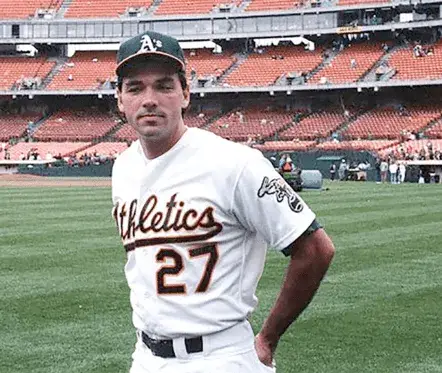 BILLY BEANE Oakland Athletics 1989 Home Majestic Baseball Throwback Jersey 