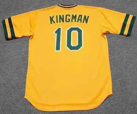 DAVE KINGMAN Oakland Athletics 1984 Majestic Cooperstown Throwback Baseball Jersey 
