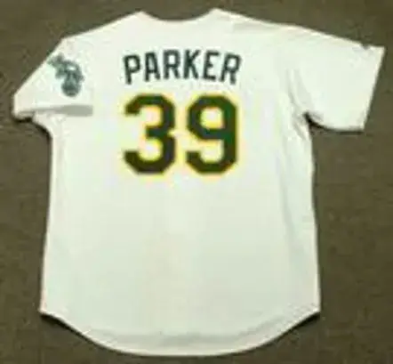 DAVE PARKER Oakland Athletics 1989 Home Majestic Baseball Throwback Jersey 